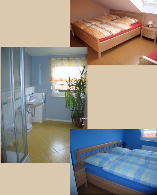 Zwei Schlafzimmer, Bad mit Dusche und WC